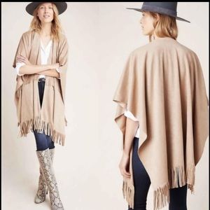 Anthro Anderson & Lauth Fringe Poncho